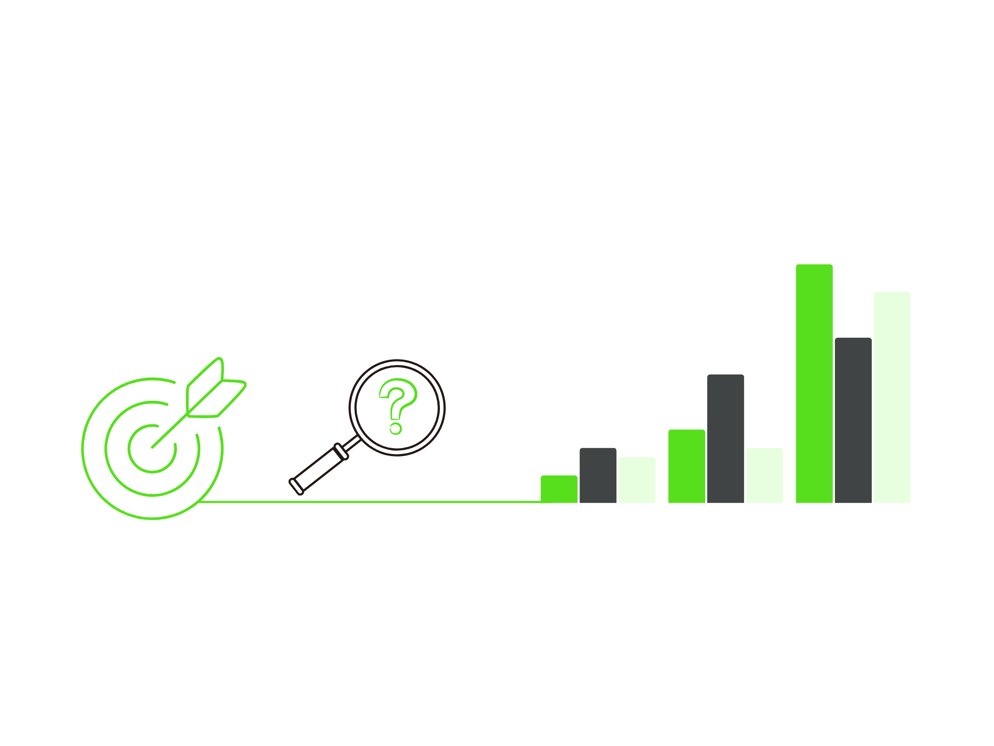 an image that represents the achievement of a goal and the resulting growth